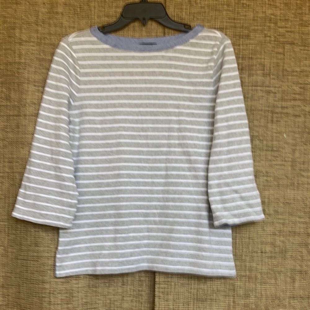 Nautica cotton long sleeve tee shirt boatneck